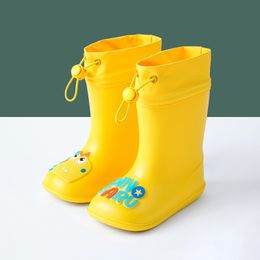 Bottes enfants bottes de pluie mignon classique imperméable enfants chaussures PVC bottes de pluie enfants bébé dessin animé dinosaure chaussures d'eau antidérapantes 230614