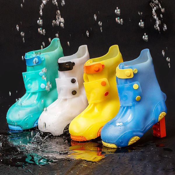 Botas para niños zapatos de lluvia para niñas para niños impermeables de goma de goma no slip para niños para niños botas de lluvia de agua no llip