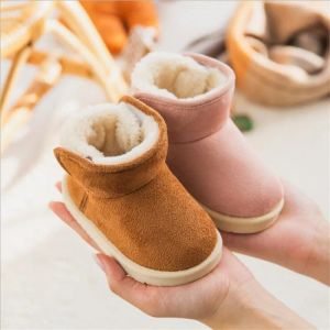 Bottes Bottes de neige pour enfants bébé Bottes de coton moelleux chauds