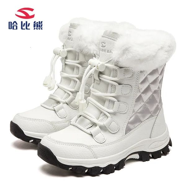 Botas Botas de nieve para niños Zapatos de felpa para niñas y niños de invierno Alta calidad 4-15 años TAMAÑO EUR 28-36 # 231109