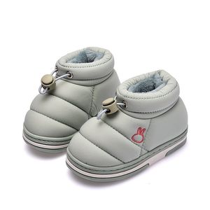 Bottes Enfants Hiver Enfants En Plein Air Neige Chaussures Garçons Chaud En Peluche Épaissir Intérieur Maison Boot Mode Filles 221122