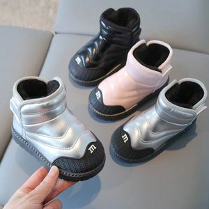 Laarzen kinderen sneeuwschoenen winter mode jongens enkel laarzen anti slip meisjes katoenschoenen pluche warme studentenschoenen 2138 231115