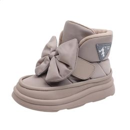 Laarzen Kinder Snowboots Winter Kinderschoenen Butterflyknot Waterdicht Warm Pluche Mode Prinses Meisjes Laarzen EU 2237 231118