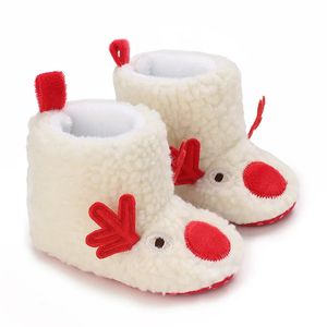 Bottes Citgeett hiver infantile bébé garçons filles polaire pantoufles doux anti-dérapant cerf chaussons chaussettes chaudes chaussures de berceau 231116