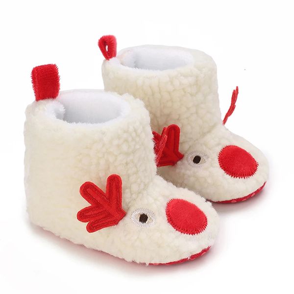 Bottes Citgeett hiver infantile bébé garçons filles polaire pantoufles doux antidérapant cerf chaussons chaussettes chaudes chaussures de berceau 231124