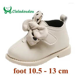 Botas Claladoudou 11.5-13.5 cm Princesa de marca con linda mariposa Rojo Negro Beige Primero para niñas pequeñas Zapatos de vestir de fiesta