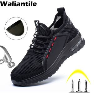 Boots Clearance Summer Souhtable Safety Shoes for Men Pincture Proofing Industrial Work Maly Steel Toe Indestructible Sneakers Man 230812