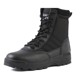 Boots comemore Tactical Military Boots Desert Combat Army Boot Boot Outdoor Randonnée cheville Men Femmes SAFTY SHOOT Bottom Shoes 2022 Plateforme