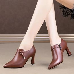 Boots Cresfimix Botas fémininas Fashion Fashion Sweet High Quality Side Zipper Short Boots Lady Brand Design Brown Black Boot A798