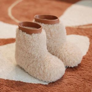 Botas CUZULLAA Niños Niñas Otoño Invierno Peluche Tobillo Zapatos de algodón Niños Plano Moda Tamaño 22-32