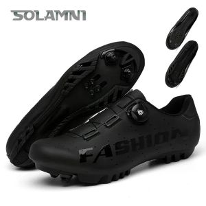 Botas Ciclismo de ciclismo MTB Bicicleta zapatos de tacón plano Hombres Racing Road Bike Zapatos Fashion Spd Women Sports Mountain Footwear