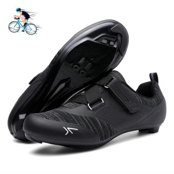 Boots Cycling Sneaker Mtb Men Selflocking Cllets Racing Road Bike Shoes for Shimano Speed Sneakers Femmes SPD Flat Bicycle Footwear