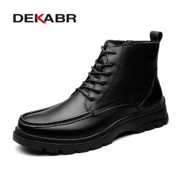 Boots dekabr hiver noir cuir confort