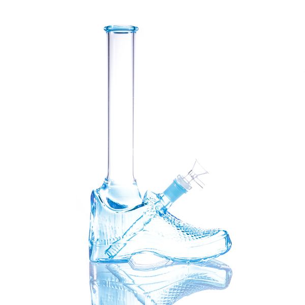 Las botas diseñan dos colores 11.8inches bongs de vidrio del tubo de agua con el vástago inferior y los cuencos