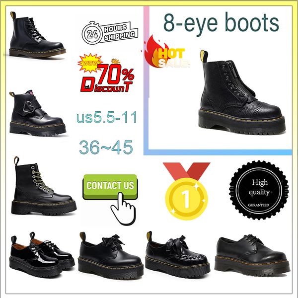 Botas Bota de diseñador Hombres Mujeres Zapatillas de deporte de lujo Triple Negro Blanco Clásico Tobillo Botines cortos Invierno Nieve Zapatos al aire libre Tamaño 36-45