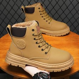 Laarzen ontwerper heren laarsjes sneeuw fuzz sneakers wandelbont winter schoenen glad lederen enkel half laars platform outdoor man sport schoenen item f5 26