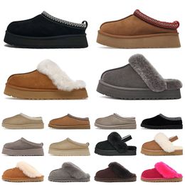 Dames Tazz Slippers Tasman Bont Slides Klassiek Mosterdzaad Ultra Mini Platform Boot Slip-on Les Petites Suede Wool Seal Winter uggsboot ug Designer Booties Maat 35-44