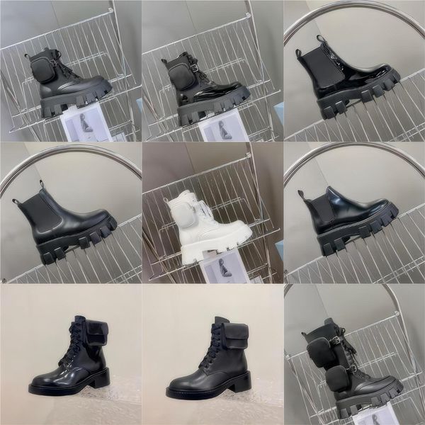 Botas Botas Martin de diseñador para mujer Botas de moto Botas de marcas famosas Botas cortas de barril corto Botas de mujer PR Botines australianos negros Botas largas negro blanco