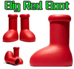 Boots Designer Womens Astro Boy Boot Femmes Big Red Rain Boot Boot Boots Bottom Bottom non glisse Knee High Boties Rubber 9122919