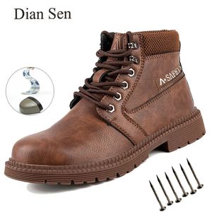 Laarzen Diansen Heren Bouwwerkzaamheden Waterdichte Veiligheidsschoenen Stalen Neus 2023 Fashion Casual Lente Herfst Comfy 231018