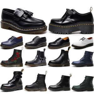 Bottes Dr Martins Bottes Doc Martin Designer Boot Martens Hommes Femmes Baskets De Luxe Triple Noir Blanc Mode Classique Cheville Bottines Courtes Hiver Neige Extérieur Chaud