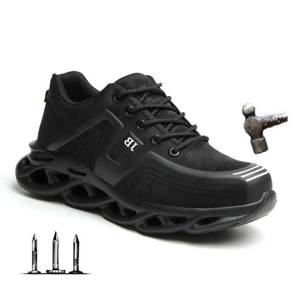 Boots Drop Shipping Steel Toe Work Chaussures Fashion for Men Women Femmes Sneaker Ultralight Mesh Industal Safety Chaussures Plus taille 3548