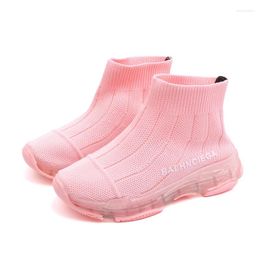 Bottes E CN Sport Sock Girls 2024 Mesh Fashion Baby Crystal Bottom Roma Breathable Kids