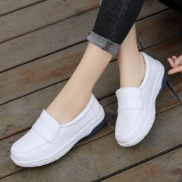Laarzen eofk dames loafers schoenen casual flats lederen luchtkussen comfortabel witte herfst sneakers glijden op vrouwelijk schoenen