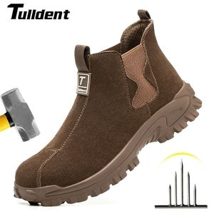 Boots European Standard High Top Safety Shoes Men Antismashing Antipiercing Work Wear Resistent mannelijk onverwoestbare 220913