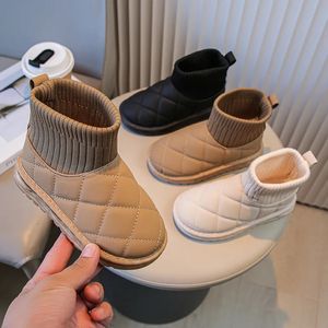 Laarzen Mode Korte laarzen voor meisjes en jongens Effen Kleur Kinderen Lente Herfst Klassiek Koreaanse stijl Kinderschoenen Unisex Soklaarzen 230927