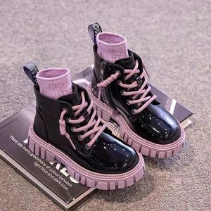 Bottes mode enfants chaussures Chelsea automne filles britannique enfant enfant en bas âge fille hiver imperméable garçons cheville 3-15 âge 221122