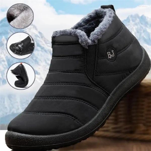 Botas Fashion Snow para hombres Tobillo Alto Mantenga zapatos calientes para frío Invierno impermeable al aire libre Trabajo 2024