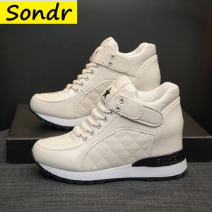 Laarzen mode stealth hoogte verhogen damesschoenen platform sneakers wig schoenen voor vrouwen casual hightop schoen sneakers vrouw