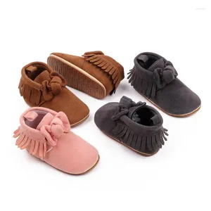 Botas Moda Niño Calzado Borns Prewalkers para Unisex Baby Boys Girls Mocasines Zapatos de borla Zapatillas de deporte