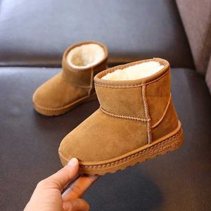 Bottes à la mode pour enfants chaussures décontractées filles garçons coton bottes de neige
