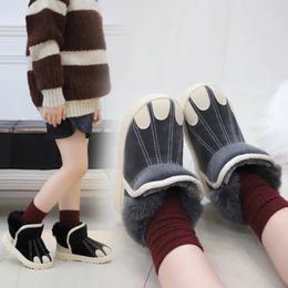 Bottes feutre coréen hiver filles chaussures garçons enfants chaud princesse chat patte en peluche botte bébé fille enfants chaussures 231127