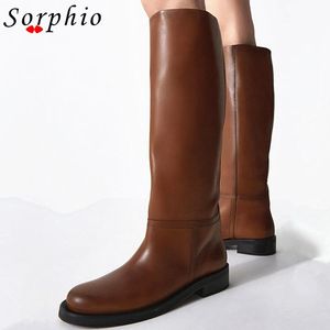 Bottes femme pour femmes automne hiver marque de mode de haute qualité genou talon épais chaussures confortables femme