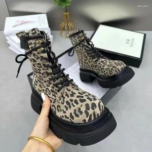 Bottes Flashion baskets hautes femmes cheville automne léopard sport dames chaussures vulcanisées plate-forme toile femme botte