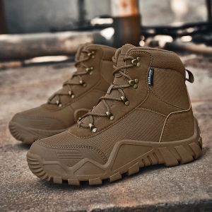 Boots Fujeak Man Boots Boots Tactical Boots Hiver Men Shoes Army Boots Boots Fashion Outdoor Work Chaussures High Top Motorcycle