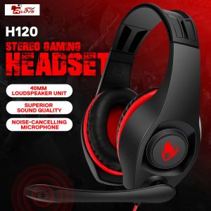 Boots Gaming Headset Wired Headphones Overhead Gamer Gamer Castphone avec microphone Hifi Sound Music Stéréo Ecoutphone pour Xbox PS4 PC