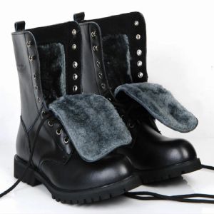 Bottes Véritable cuir Hommes militaires Boots MOTO MOTOCYLEMENT DE MOTO