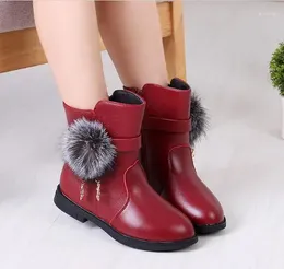 Boots Girl Princess Snow Girl's in de herfst Winter Han Edition Voeg wol katoenen kinderen schoenen toe