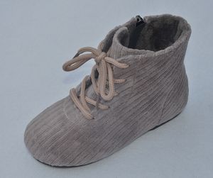 Botas Botas para niñas Niños Zapatos de invierno Tela de pana Punta redonda con cordones Cremallera Niños Nina Zapatos Chaussure SandQbaby Otoño 230925