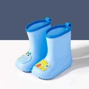 Bottes filles garçon bottes de pluie en caoutchouc enfants fille dinosaure imprimé bottes en caoutchouc pour enfants imperméable doux pluie bébé chaussures d'eau 230614