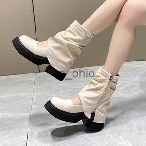 Boots High Heels Chelsea Femmes Bottes Chunky Platformy Boots Cool Boots Sandals Ankle Automne Nouveau 2023 Pumps Sexy Robe Mary Jane Women Chaussures J230811