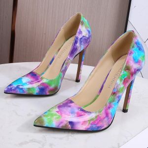 Boots High Heels Femmes Sexy Pumps Femme Stiletto Heels New Designer Mix Color Oversize Big Ladies Chaussures