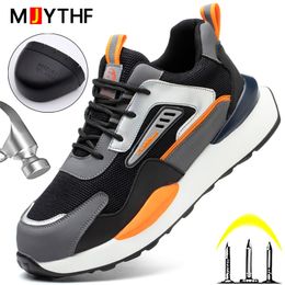 Bottes Chaussures de sécurité indestructibles de haute qualité pour hommes, bottes légères de sport, embouts en acier perforé 230719
