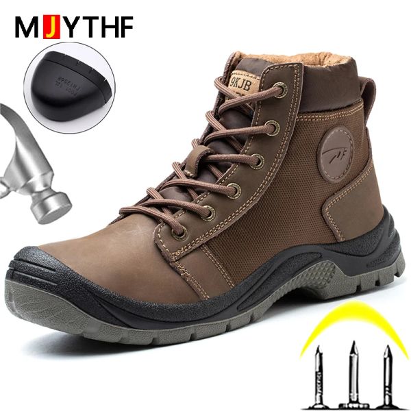 Botas Men de alta calidad Zapatos de trabajo botas zapatos indestructibles zapatos de seguridad zapatos botas de senderismo botas de acero