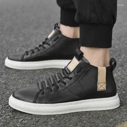 Botas altas tênis masculinos vulcanizados sapatos moda homens casuais luxo branco confortável streetwear zapatos