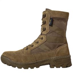 Bottes Chaussures de randonnée imperméable Trekking hommes bottes de Combat tactiques militaires couche bottes d'équipement à grain fendu Botines Hombre baskets mâle 231110